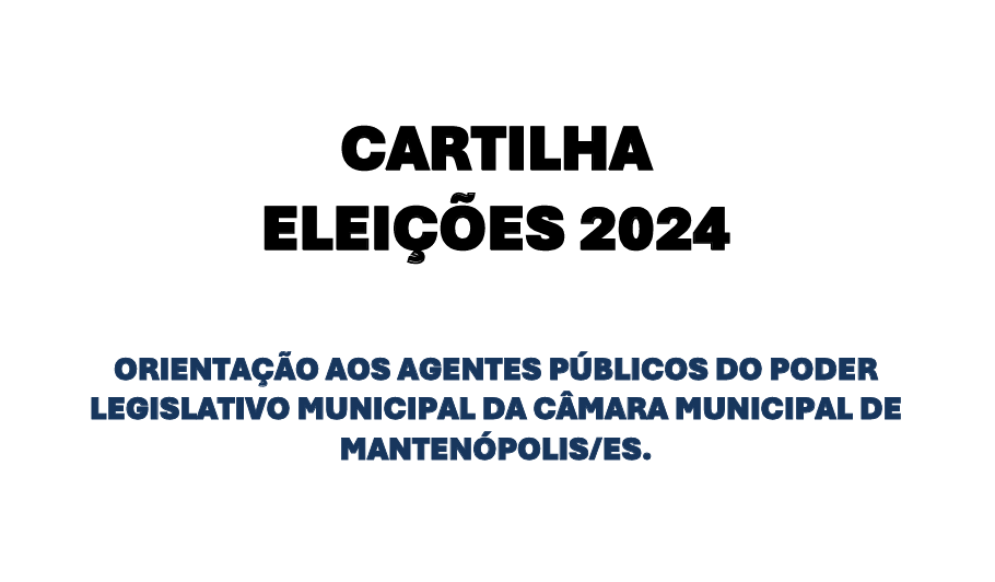 Cartilha Eleitoral 2024