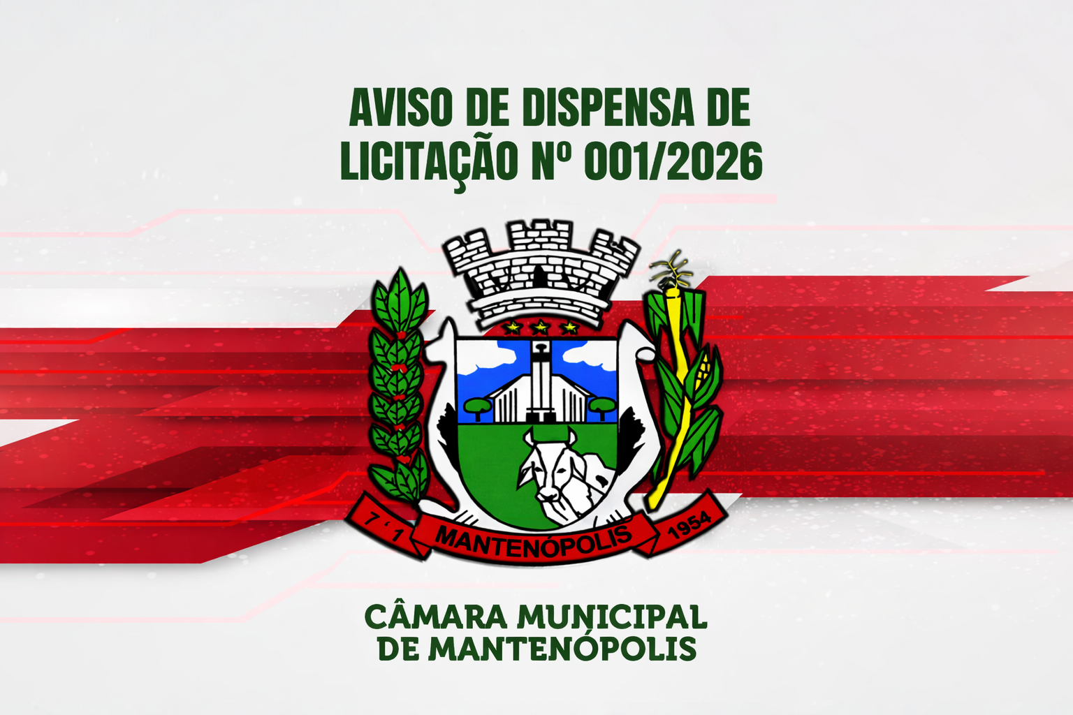 Imagem da notícia: AVISO DE DISPENSA DE LICITAÇÃO Nº 001/2026 