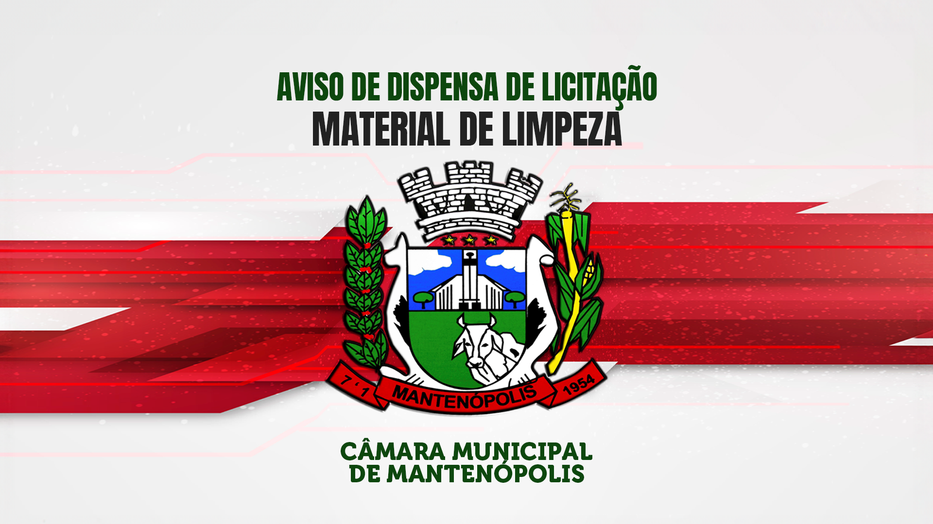 AVISO DISPENSA DE LICITAÇÃO - MATERIAL DE LIMPEZA